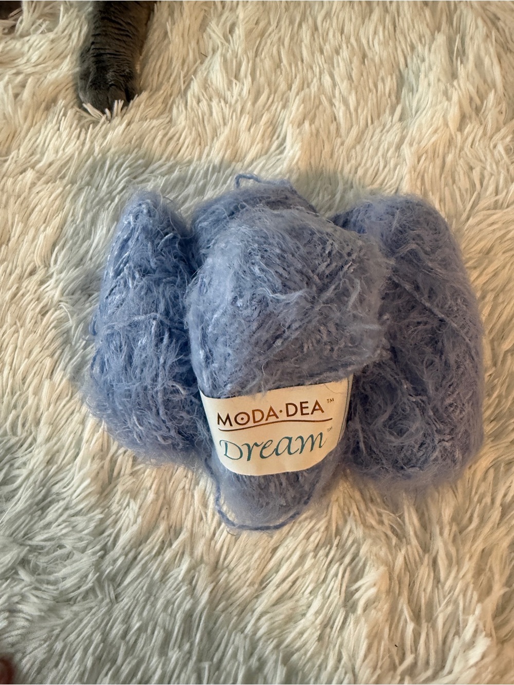 Moda Dea vintage yarn bundle periwinkle blue super soft